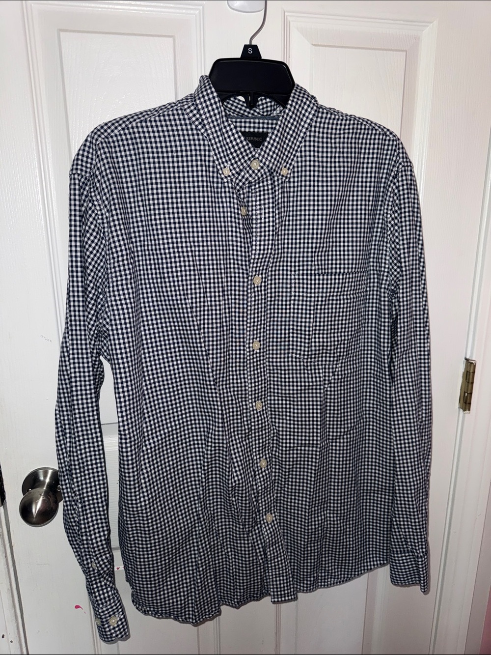 Men’s XL Banana Republic Untucked Slim Fit Button Down Shirt
